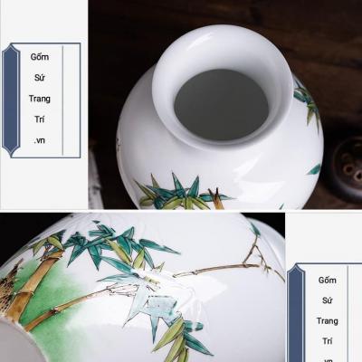 BÌNH VẼ TAY HỌA TIẾT CÀNH TRÚC